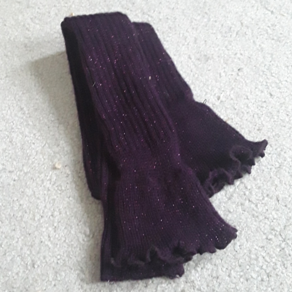 Purple Glitter Legwarmers